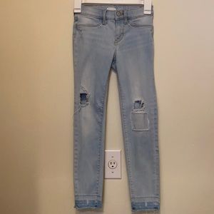 Adorable Deconstructed Girls Jeans